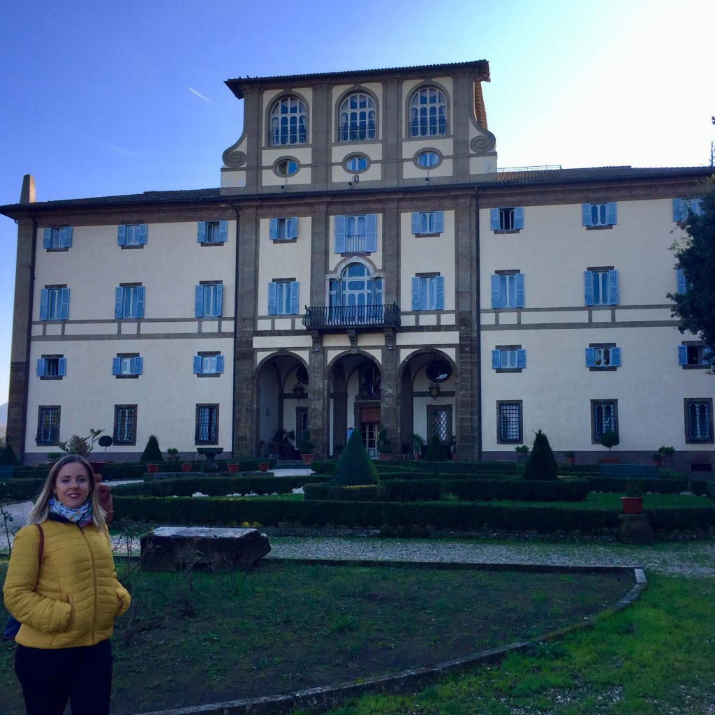 Nuestro hotel en Frascati, el Hotel Villa Tuscolana, era como un palacio de cuento de hadas.