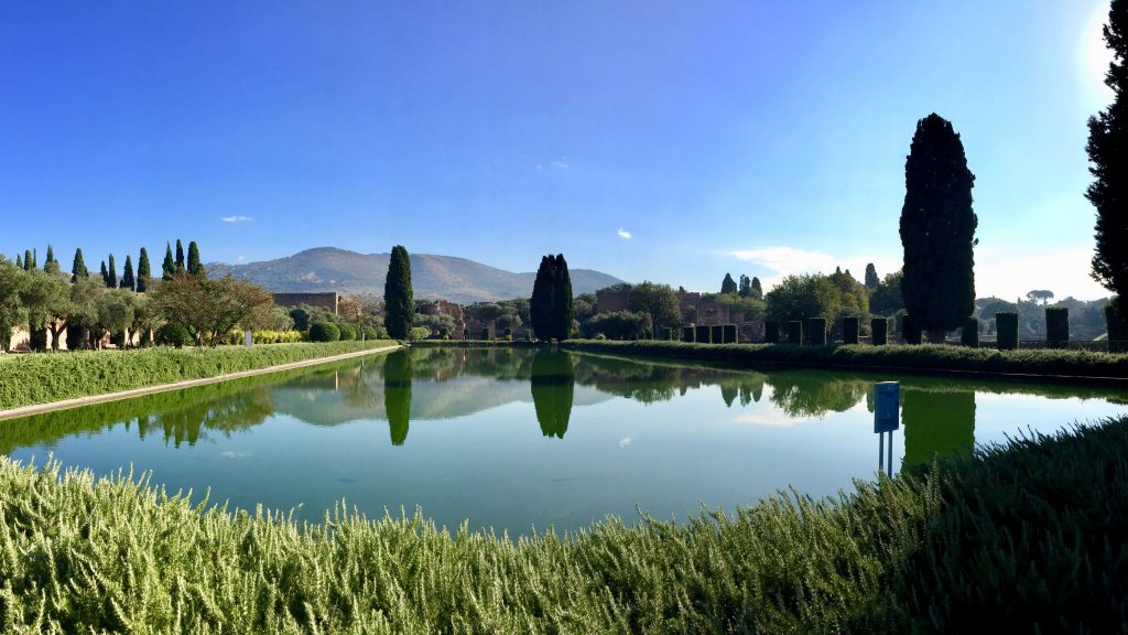 Estanques en la Villa Adriana.