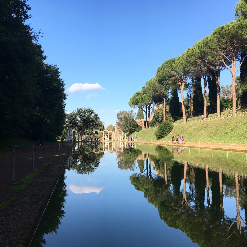 Estanque en la Villa Adriana (Tívoli).