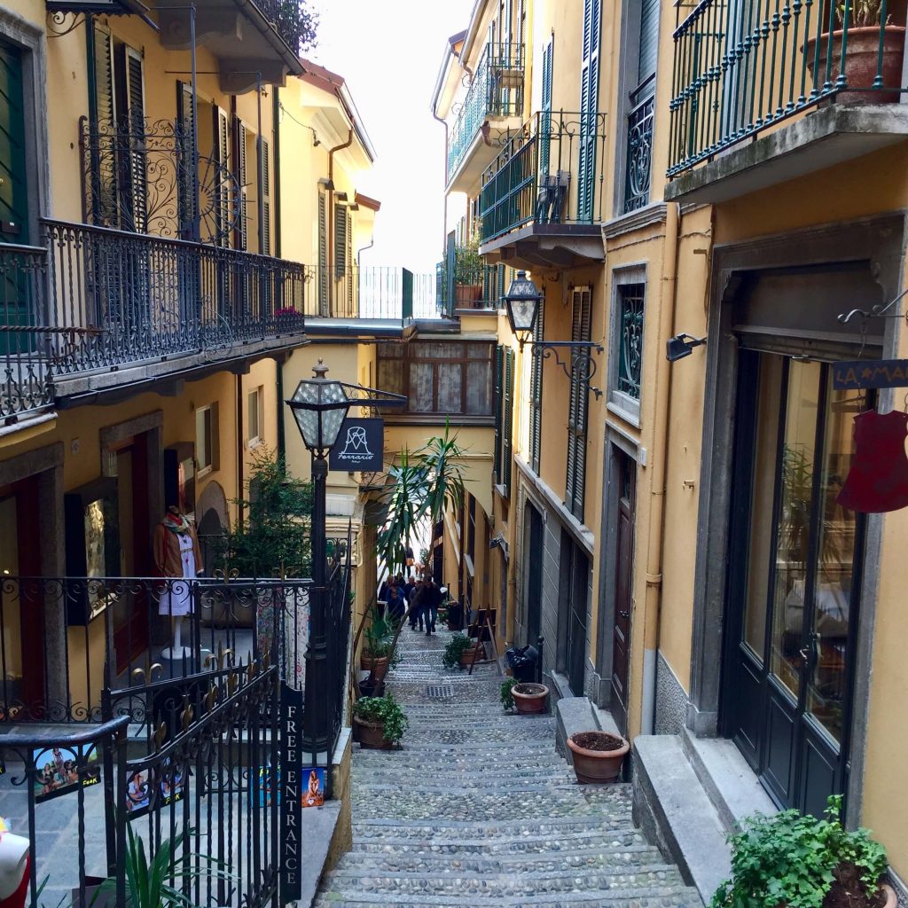 Las pintorescas calles de Bellagio.