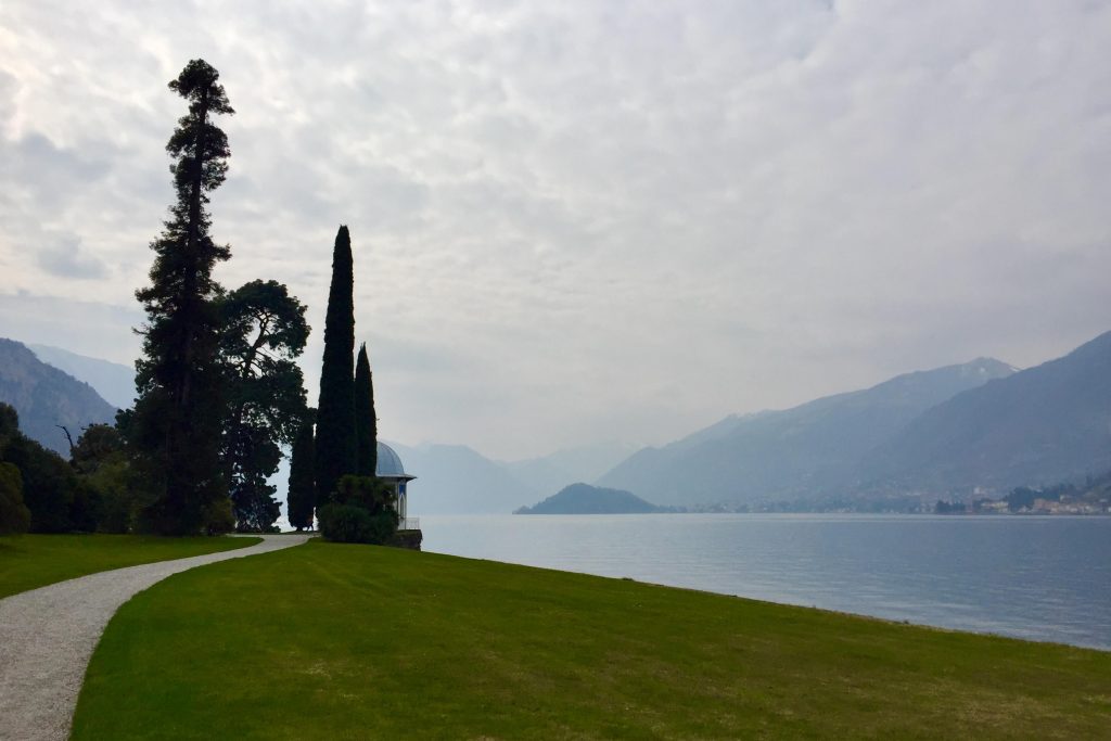 Vistas del lago desde Villa Melzi, en Bellagio.