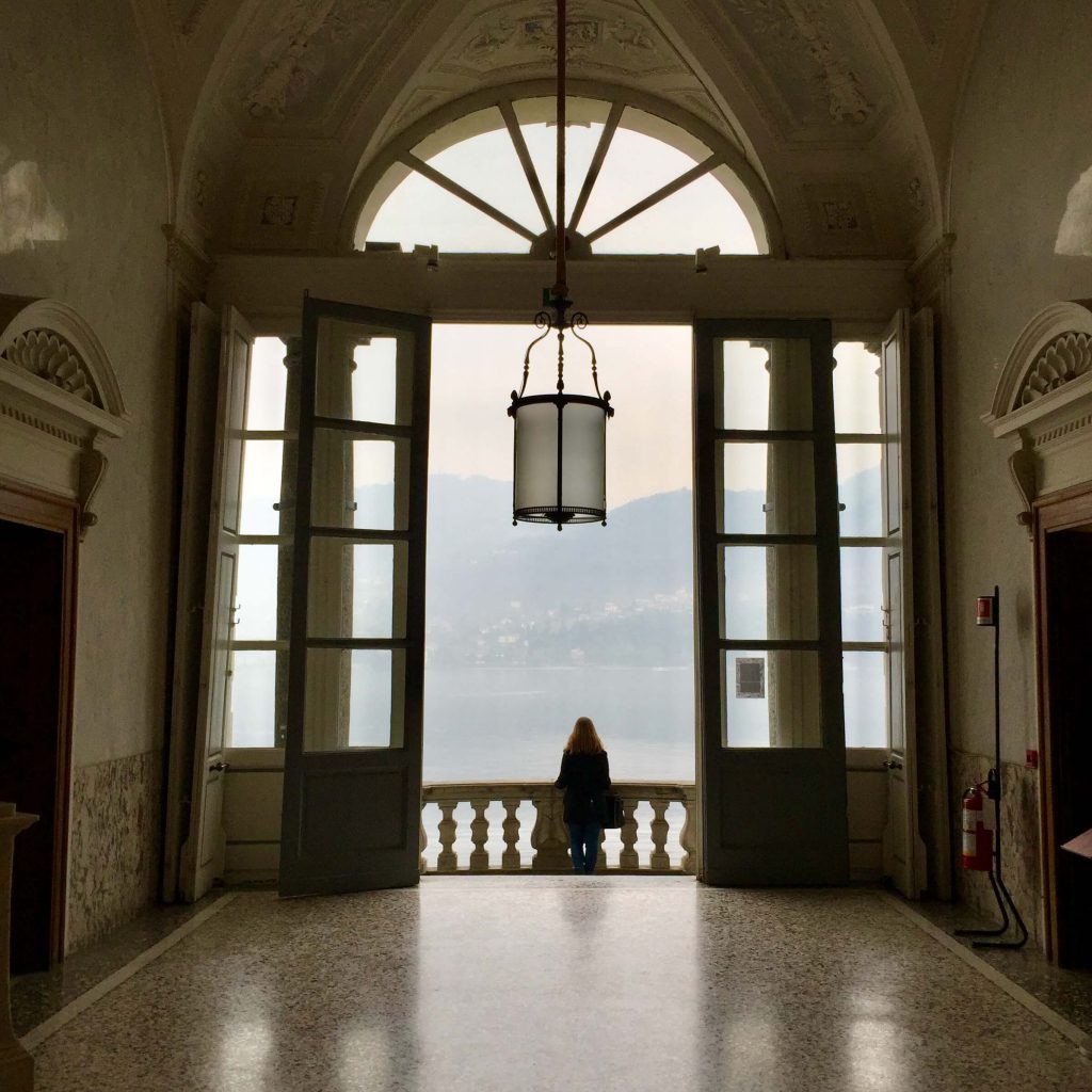 En el interior de Villa Carlotta, en Tremezzo.