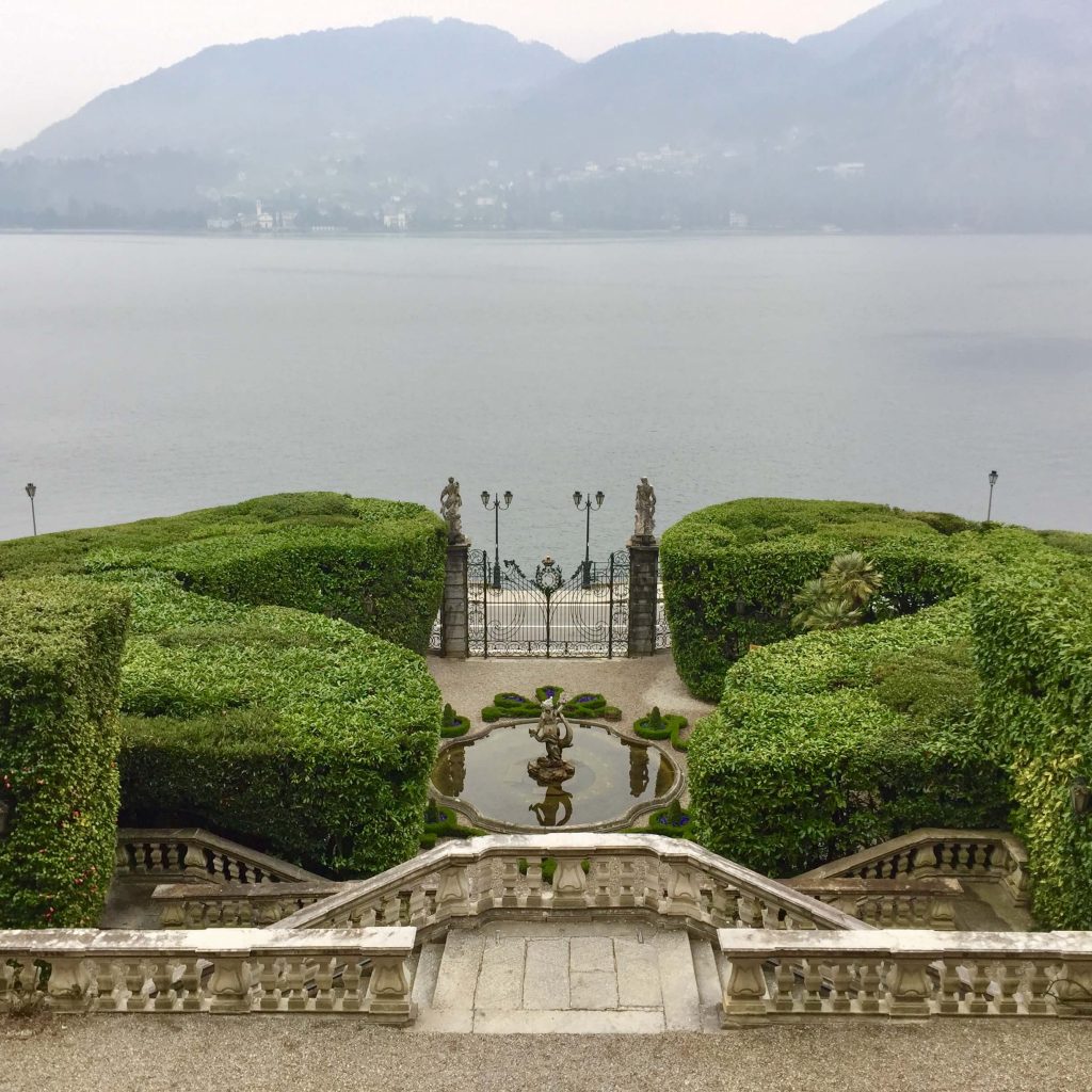 Vistas desde el edificio de Villa Carlotta, en Tremezzo.